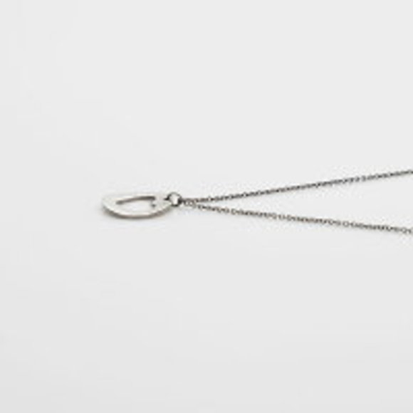 Tiffany Stencil Heart Silver Necklace - Picture 4 of 9